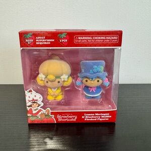 Strawberry Shortcake Lemon Meringue and Blueberry Muffin Flocked Figures